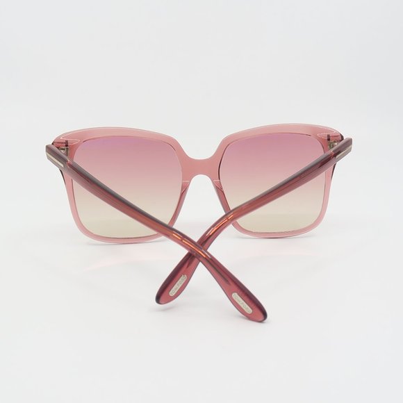Tom Ford TF788 72T New Pink/Pink FAYE-02 Square Sunglasses 56mm with box. - Picture 6 of 7